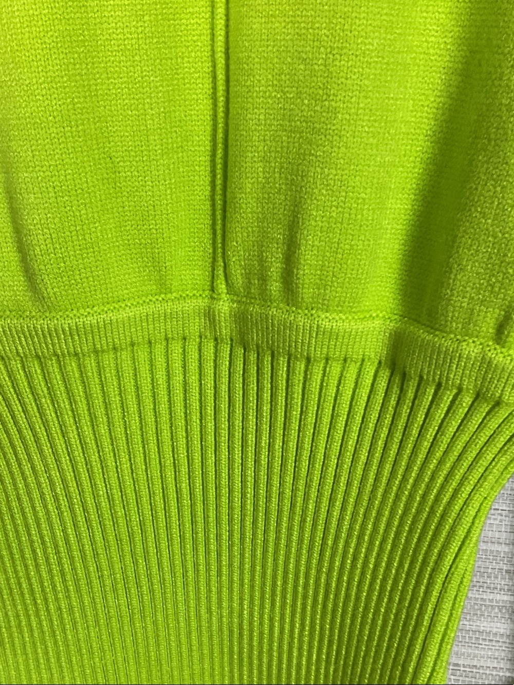 NBD Imani Fold Over Cuff Mini Dress Electric Green NWT Small Neon - Picture 9 of 10